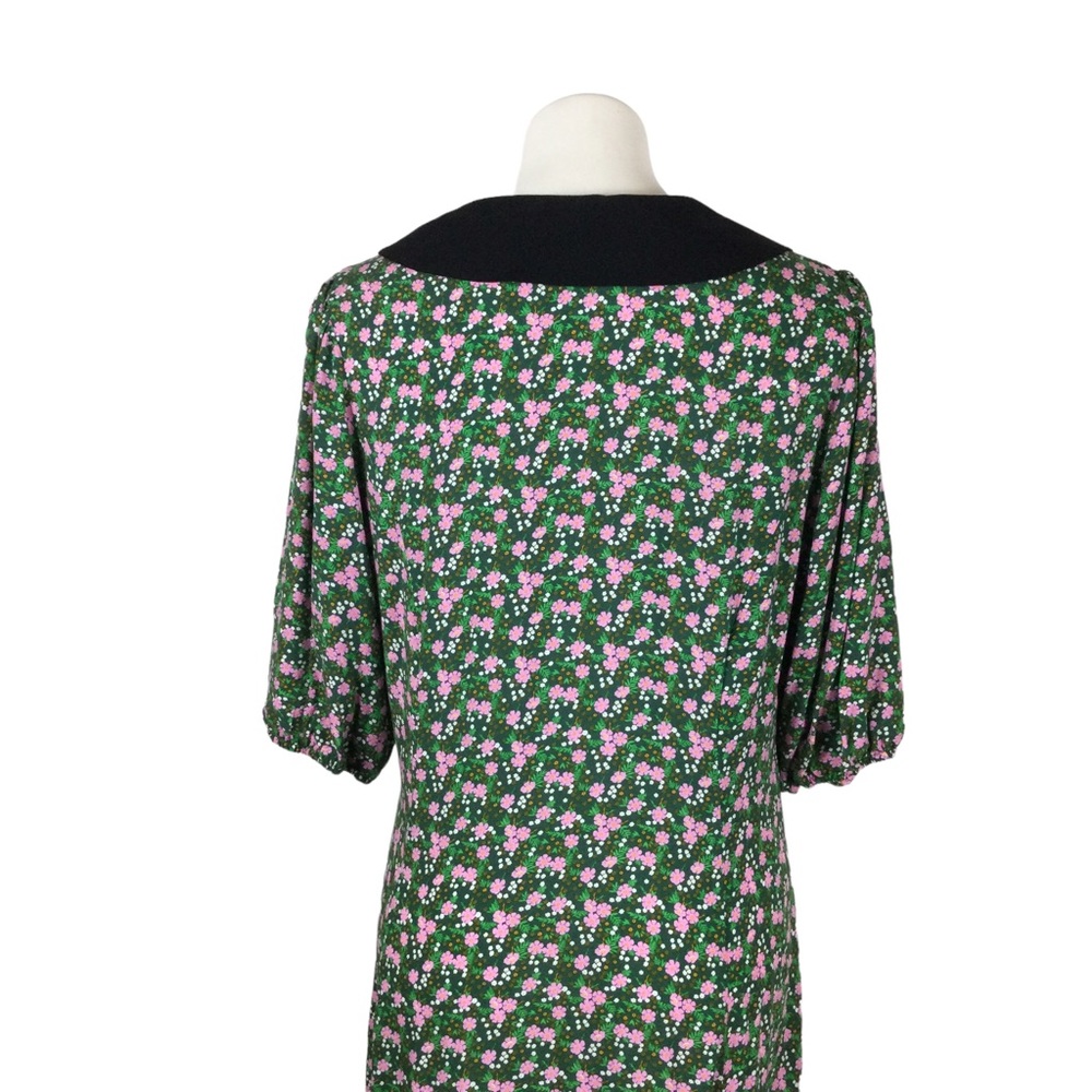 ASOS Cottage Core Collared Midi Tea Dress in Floral Print Nwot - Picture 12 of 14